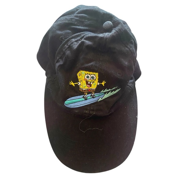 SpongeBob SquarePants Black and Yellow Surfboard Hat - Picture 1 of 5